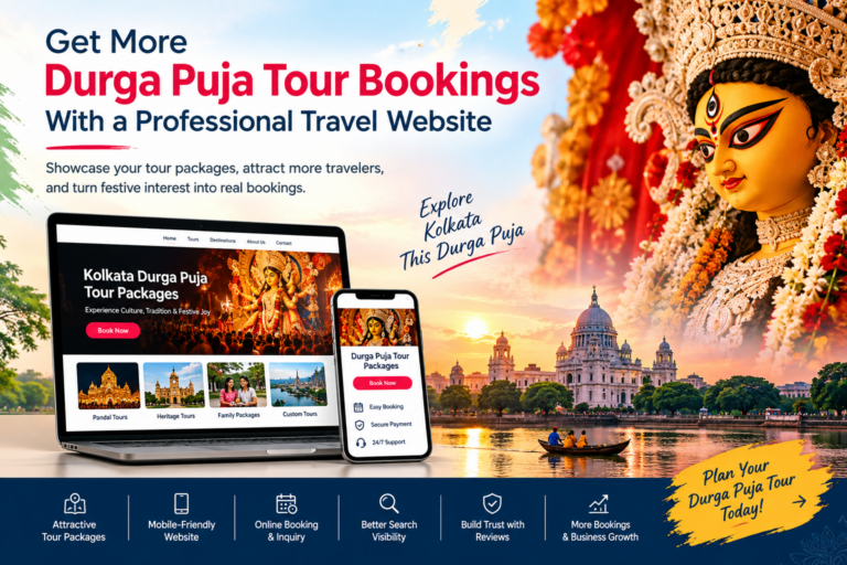 Get More Durga Puja Tour Bookings With a Professional Travel Website